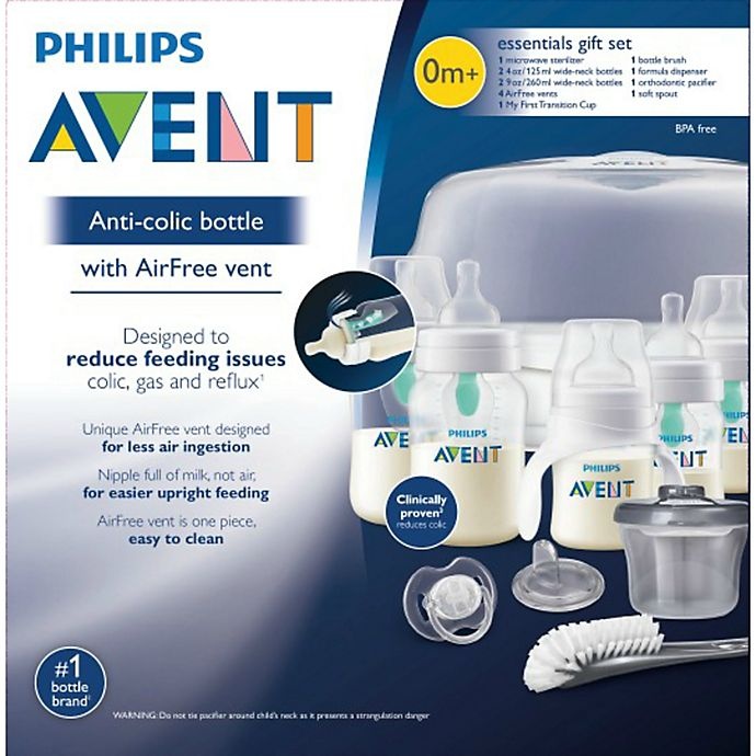 slide 2 of 2, Philips Avent Essentials Anti-Colic Bottle Set - Clear, 1 ct