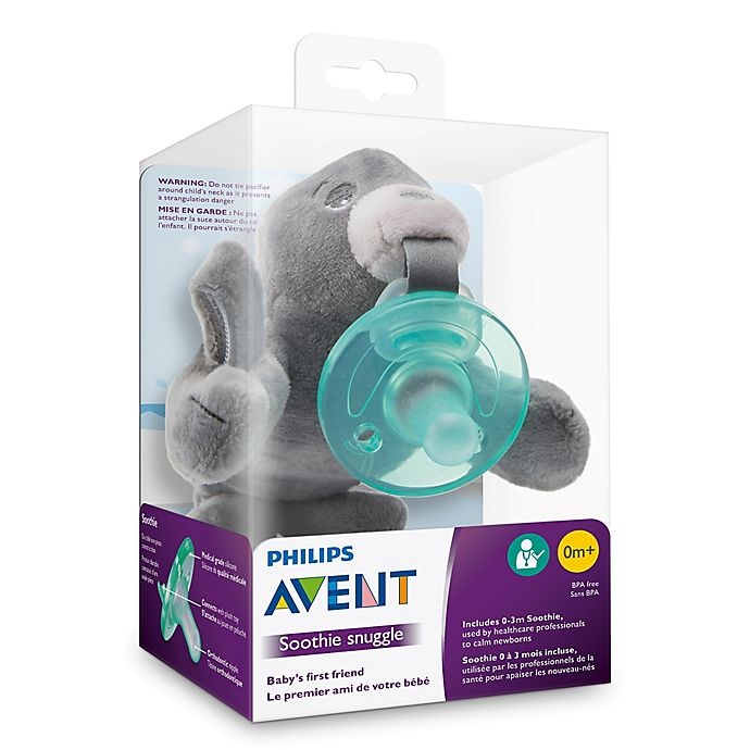 slide 3 of 4, Philips Avent Soothie Snuggle Seal Pacifier - Grey, 1 ct