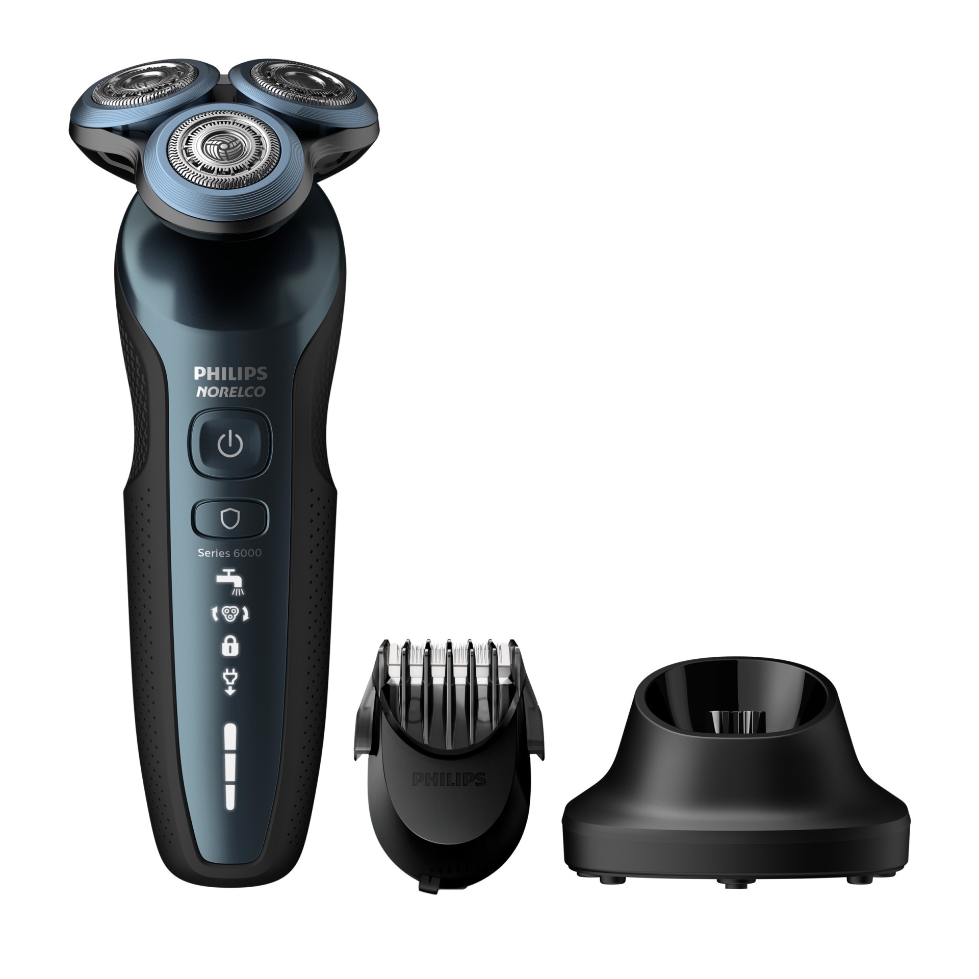 slide 1 of 7, Philips Norelco Series 6900 Wet & Dry Men's Rechargeable Electric Shaver - S6810/82, 1 ct