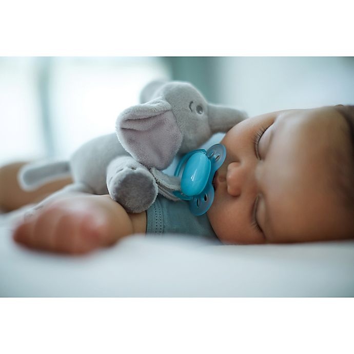 slide 2 of 3, Philips Avent Ultra-Soft Elephant Snuggle - Blue, 1 ct