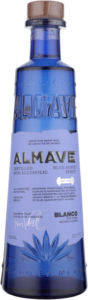 slide 1 of 1, Almave Blanco Distilled Non Alcoholic Blue Agave Spirit, 750 ml