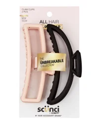scünci The Unbreakable Collection Claw Clips, 2 Each