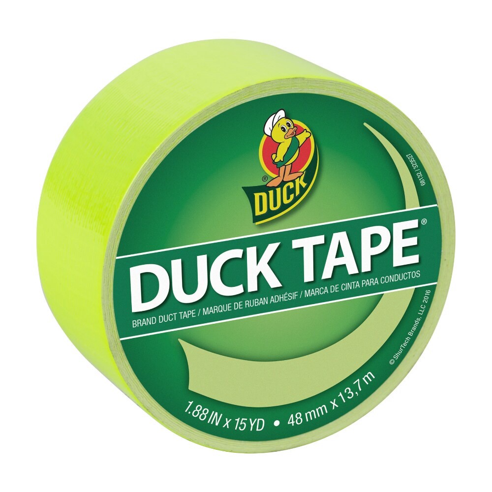 slide 1 of 3, Duck Brand Fluorescent Craft Tape - Citrus, 20 yd