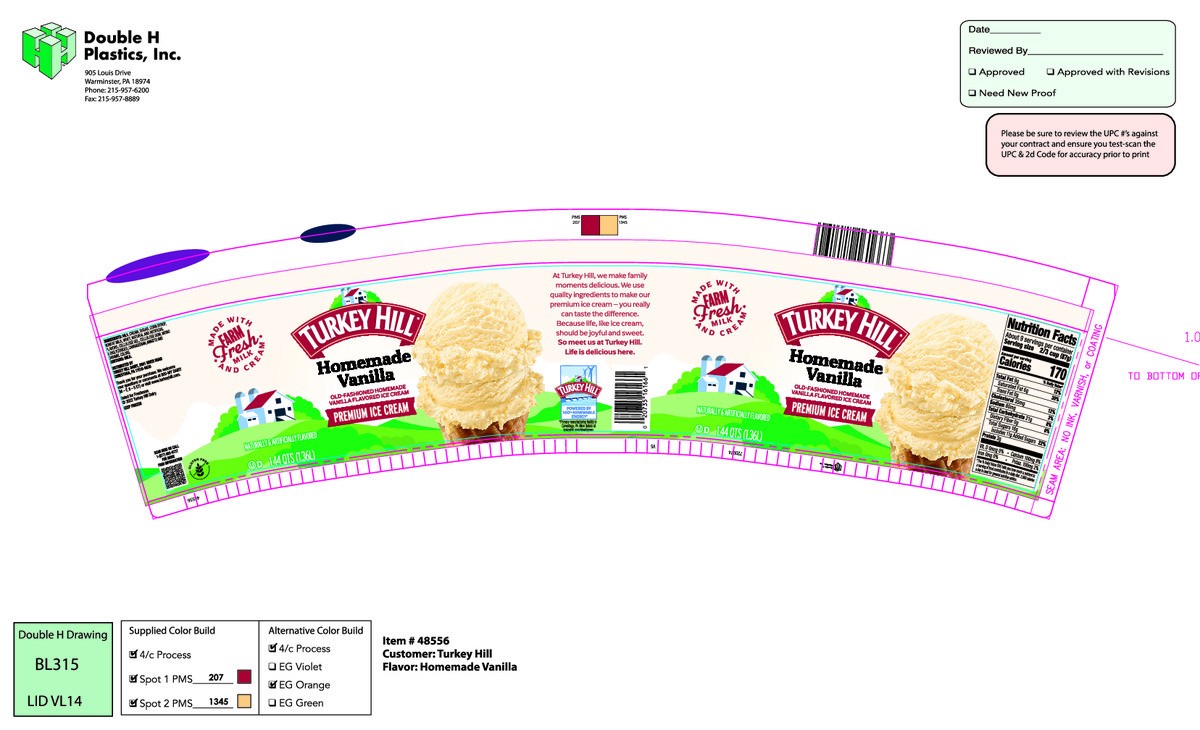 slide 5 of 6, Turkey Hill Premium Home Made Vanilla Ice Cream 1.44 qt, 1 pint