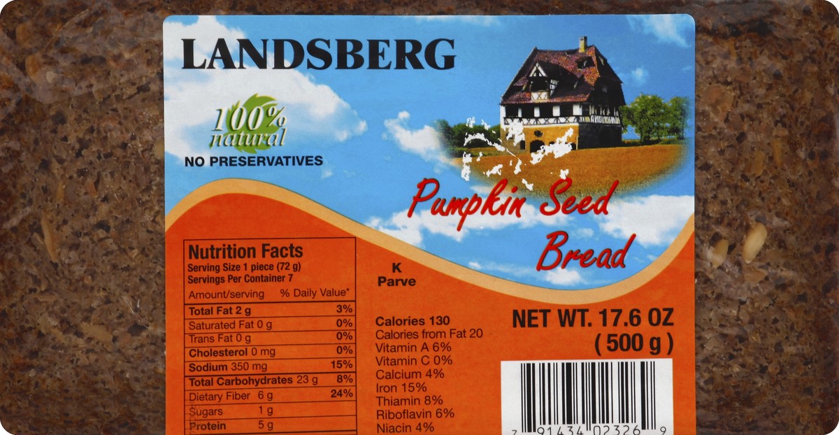 slide 5 of 5, Landsberg Bread 17.6 oz, 17.6 oz