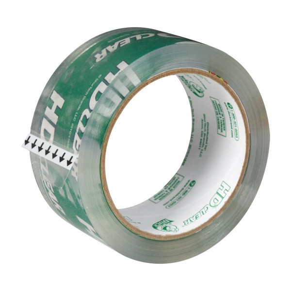 slide 2 of 5, Duck 1.88" x 55 yd Heavy-Duty Carton Packaging Tape - Clear, 6 ct