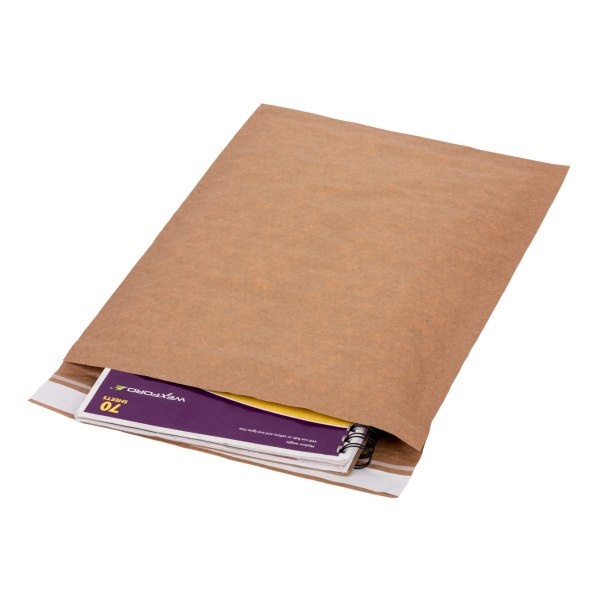 slide 5 of 5, Duck Brand #5 Curbside Recyclable Mailer, 12'' X 15-1/4'', Brown, 1 ct