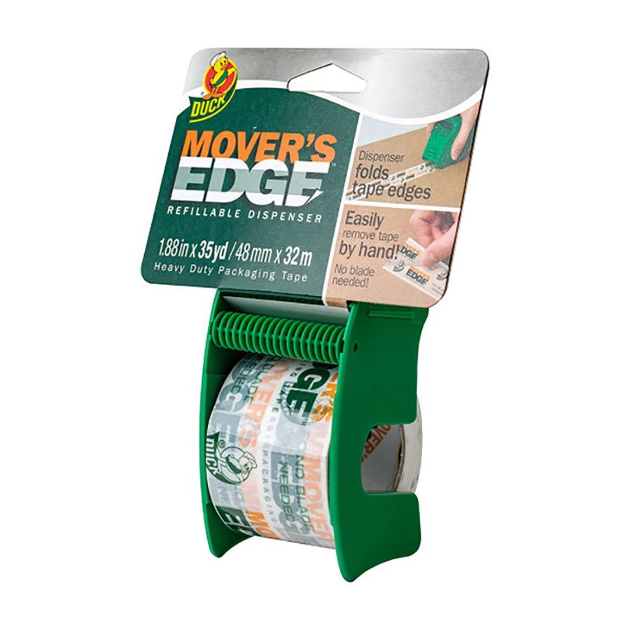 slide 4 of 5, Duck Brand Mover’s Edge Refillable Dispenser - Printed Tape, 1.88 in. x 35 yd., 1.88 in x 35 yd