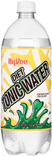 slide 1 of 1, Hy-Vee Diet Tonic Water, 1 liter