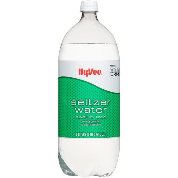 slide 1 of 1, Hy-Vee Seltzer Water, 2 liter