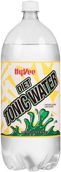 slide 1 of 1, Hy-Vee Diet Tonic Water, 2 liter