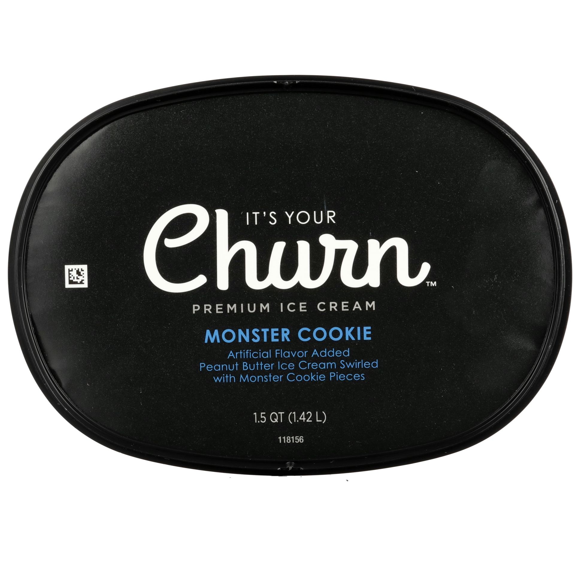 slide 5 of 6, It's Your Churn Monster Cookie Premium Ice Cream, 1.5 qt