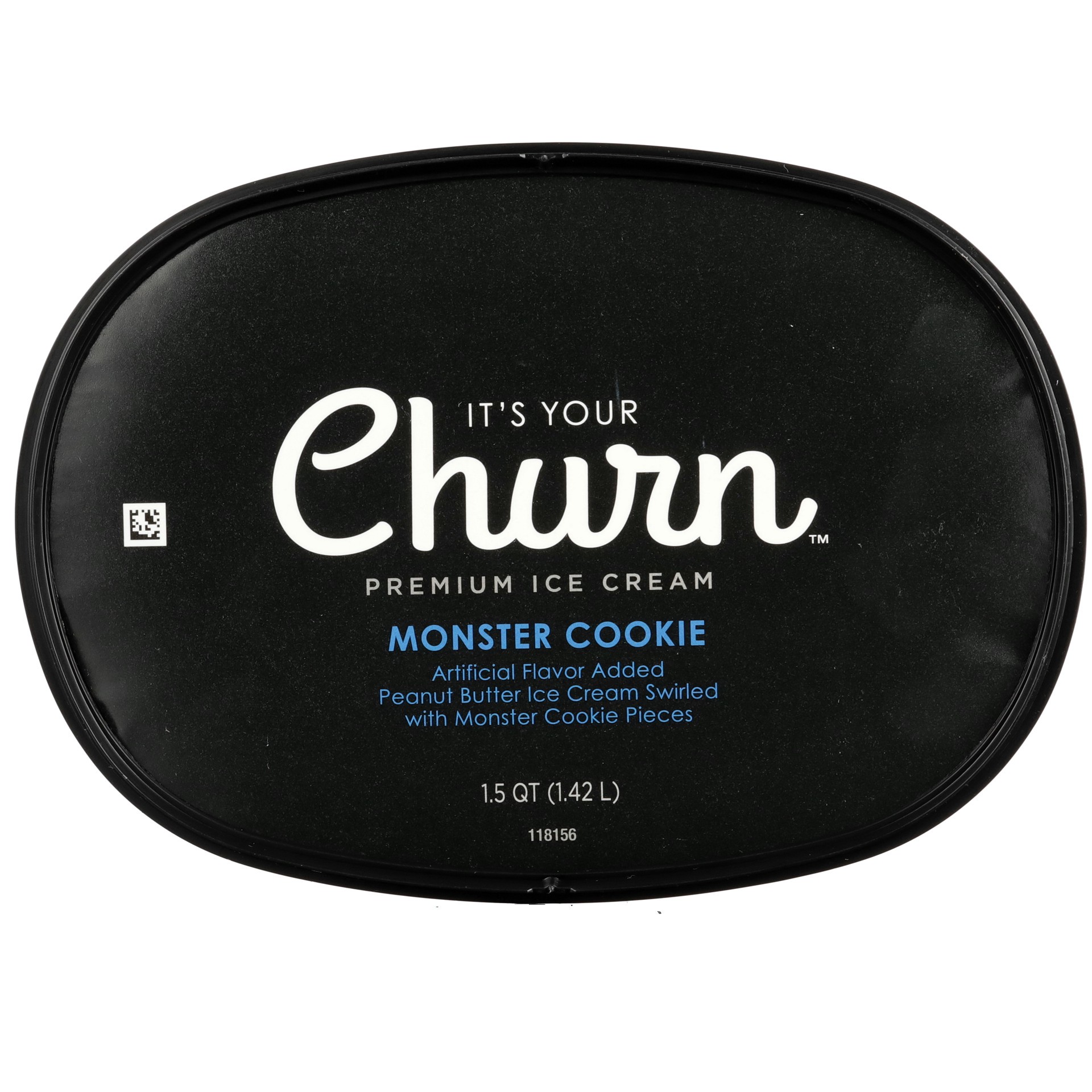 slide 6 of 6, It's Your Churn Monster Cookie Premium Ice Cream, 1.5 qt