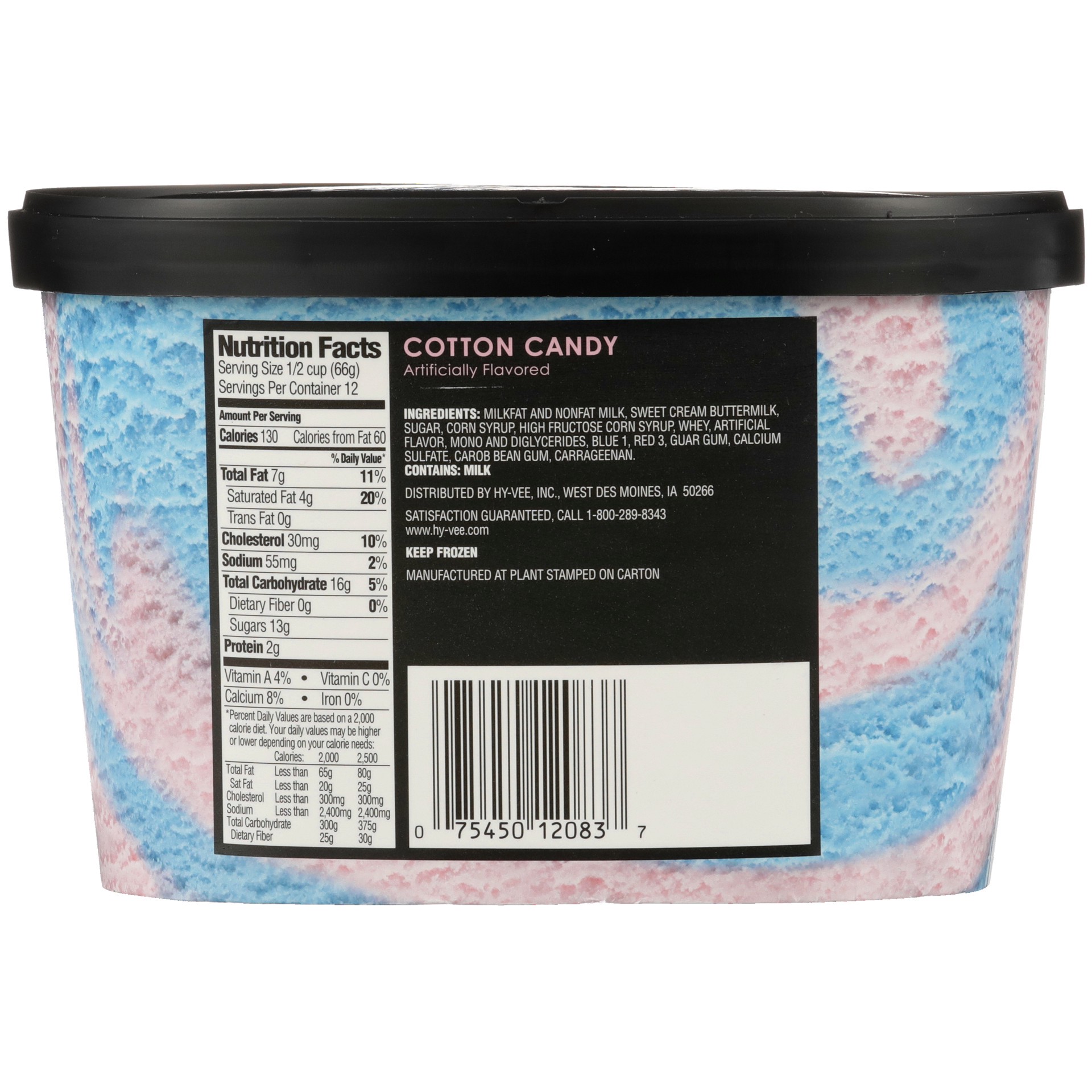 slide 4 of 6, It's Your Churn Cotton Candy Premium Ice Cream, 1.5 qt