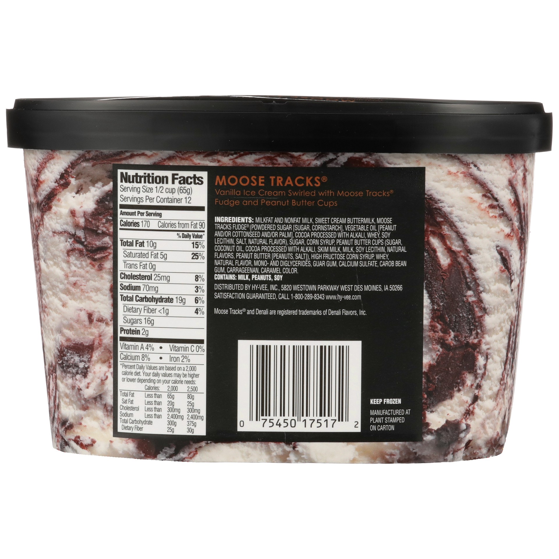 slide 4 of 6, It's Your Churn Premium Ice Cream Moose Tracks, 1.5 qt