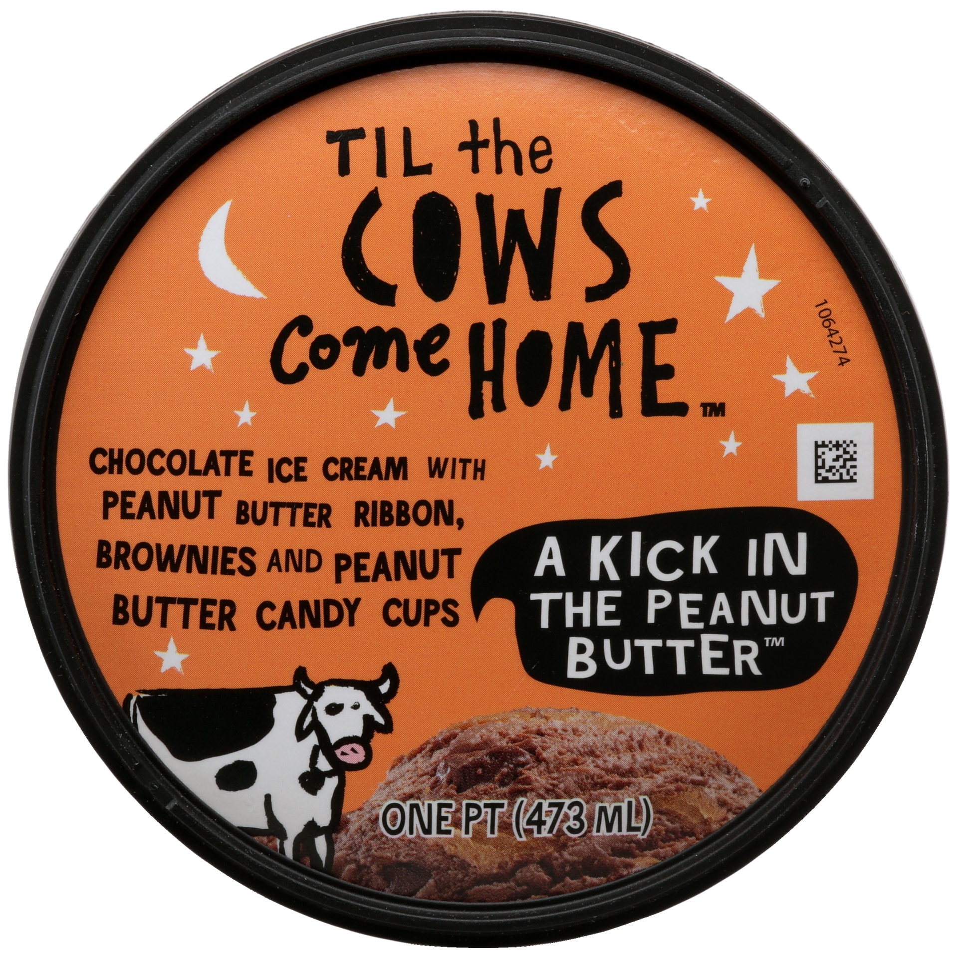 slide 3 of 6, Til the Cows Come Home Ice Cream - A Kick in the Peanut Butter, 1 pint