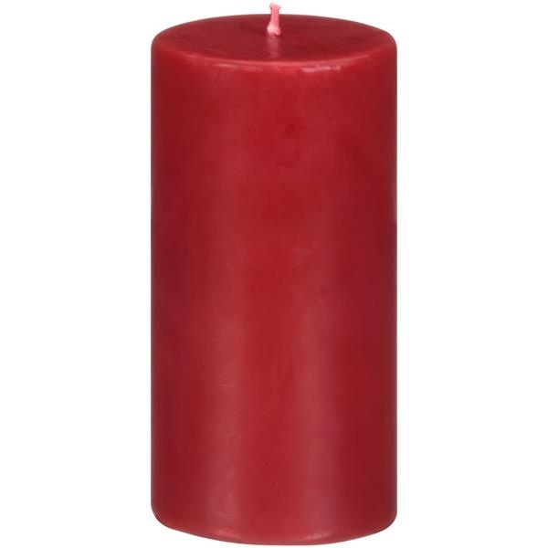 slide 1 of 1, Hy-Vee Wax And Wix 3" X 6" Maroon Pillar Candle, 1 ct