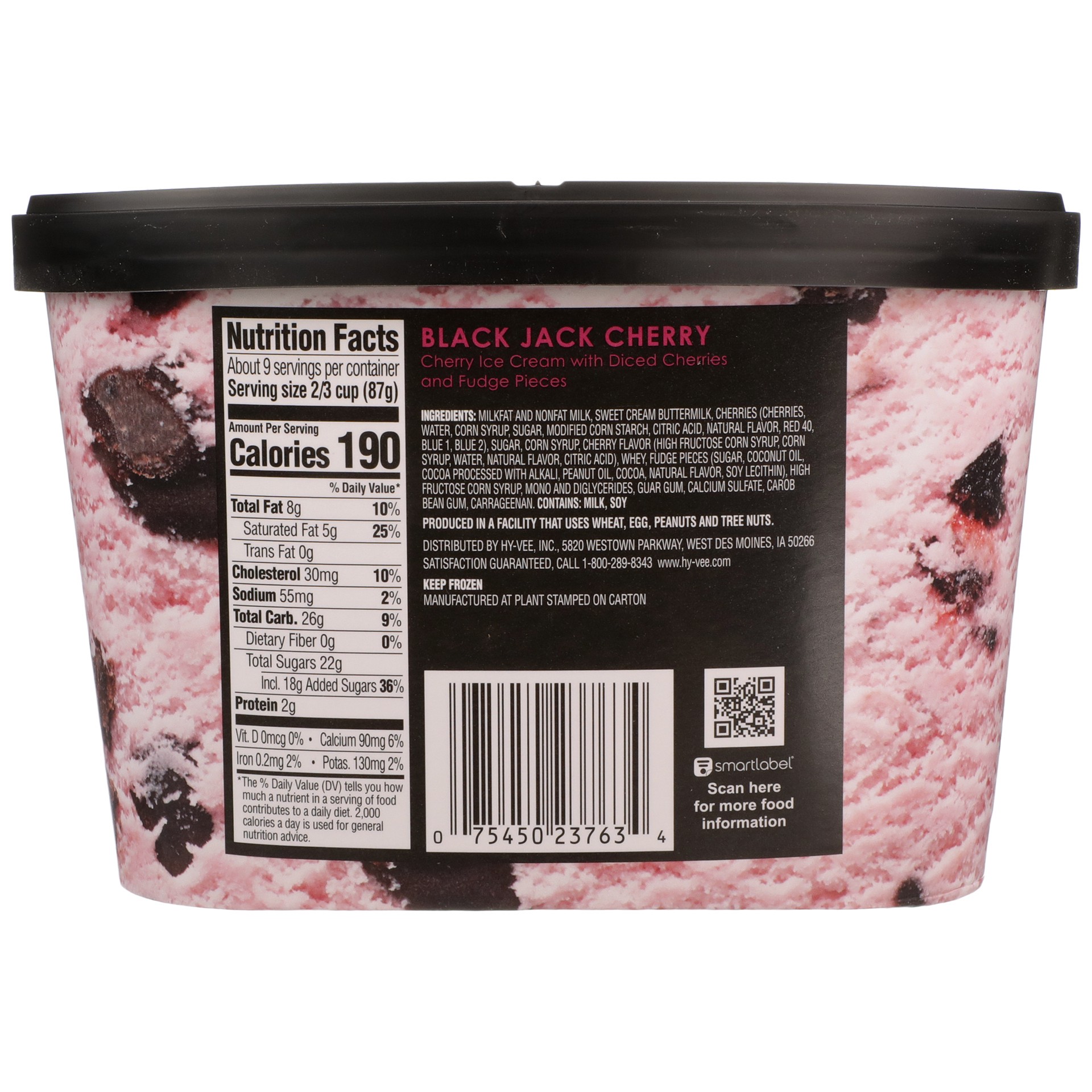 slide 4 of 6, It's Your Churn Black Jack Cherry Ice Cream, 1.5 qt