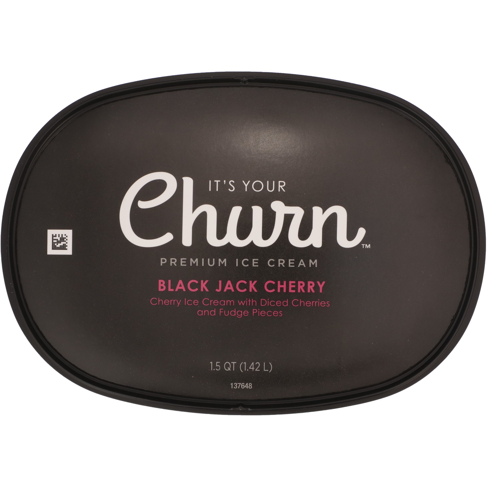 slide 6 of 6, It's Your Churn Black Jack Cherry Ice Cream, 1.5 qt
