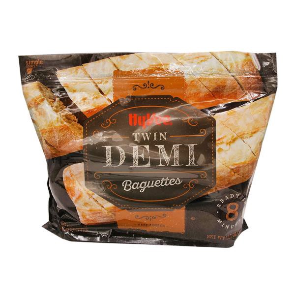 slide 1 of 1, Hy-Vee Twin Demi Baguettes, 12.7 oz