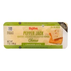 Hy-Vee Pepper Jack Cracker Cuts, 24 Slices