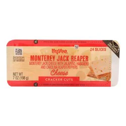 Hy-Vee Monterey Jack Reaper Cracker Cuts, 24 Slices