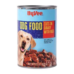 Hy-Vee Dog Food Cuts In Gravy With Beef