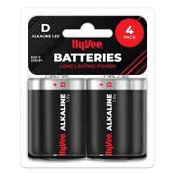 Hy-Vee D 4pk Batteries