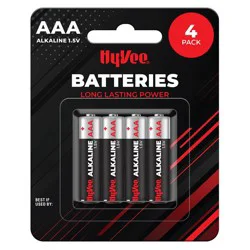 Hy-Vee Aaa Batteries 4 Pk