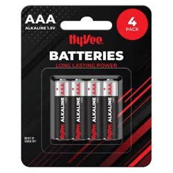 Hy-Vee Aaa Batteries 4 Pk