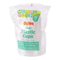 Hy-Vee Clear Plastic Cups 9 Fl Oz