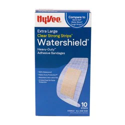 Hy-Vee Extra Large Clear Watershield Bandages, All One Size