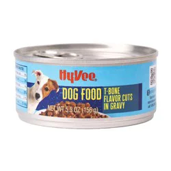 Hy-Vee Dog Food, T-Bone Flavor Cuts In Gravy