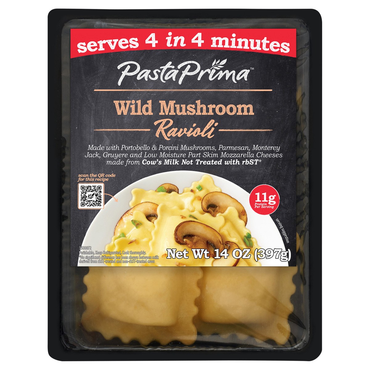 slide 2 of 8, Pasta Prima Wild Mushroom Ravioli, 14 oz