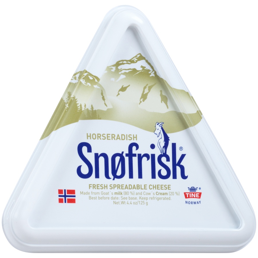 slide 7 of 8, Snøfrisk Horseradish Fresh Spreadable Cheese, 4.4 oz