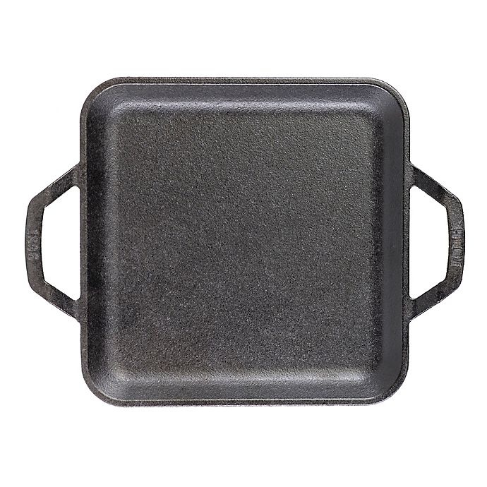 slide 2 of 5, Lodge Chef Collection Cast Iron Square Griddle - Black, 11 in