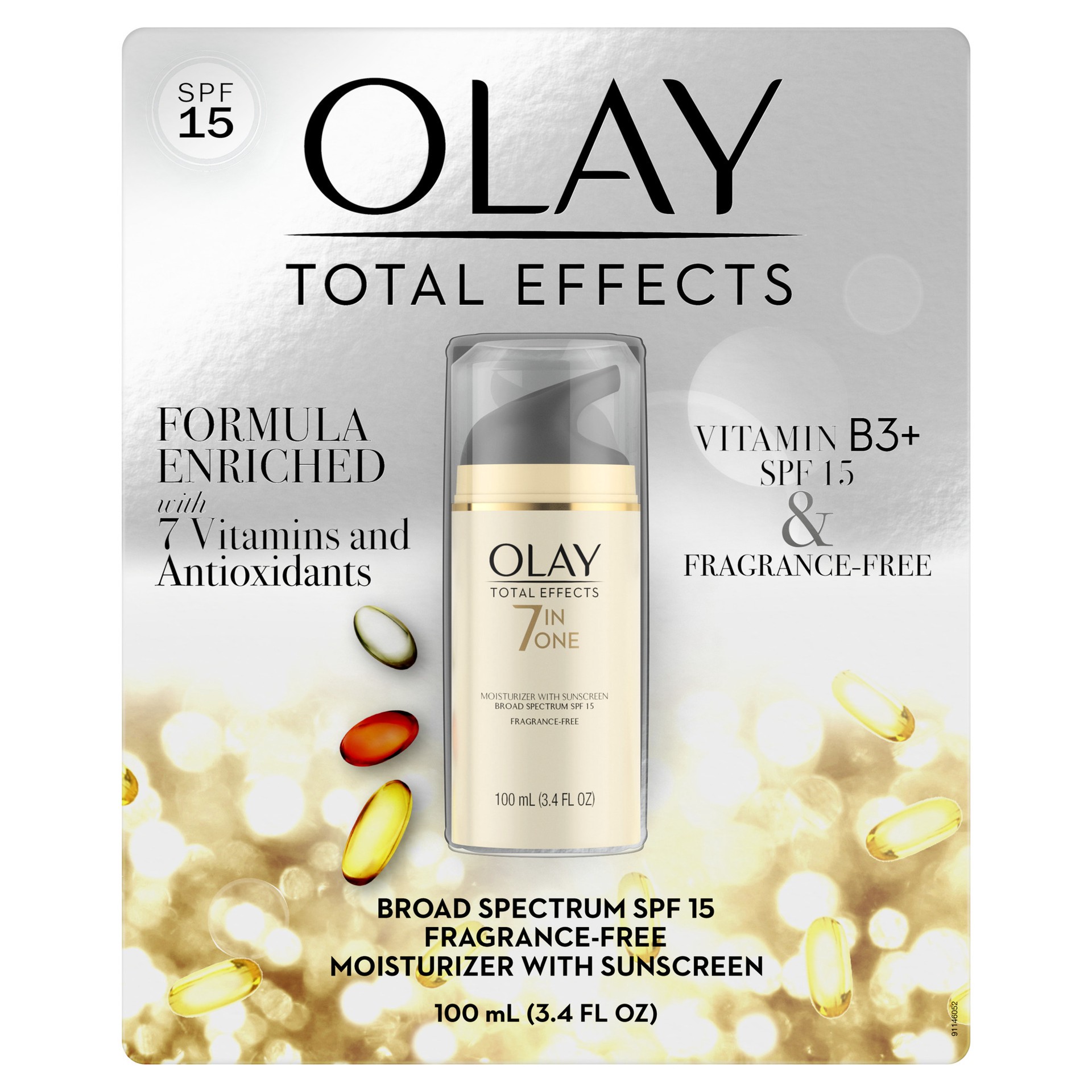 slide 1 of 1, Olay Total Effects 7-in-1 Anti-Aging Moisturizer with Broad Spectrum SPF 15 Sunscreen, 