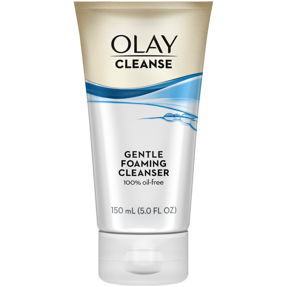 slide 1 of 5, Olay Gentle Clean Foaming Face Cleanser for Sensitive Skin, 5 fl oz