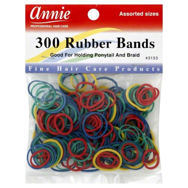 slide 1 of 1, Annie Rubber Bands, Assorted, 300 ct