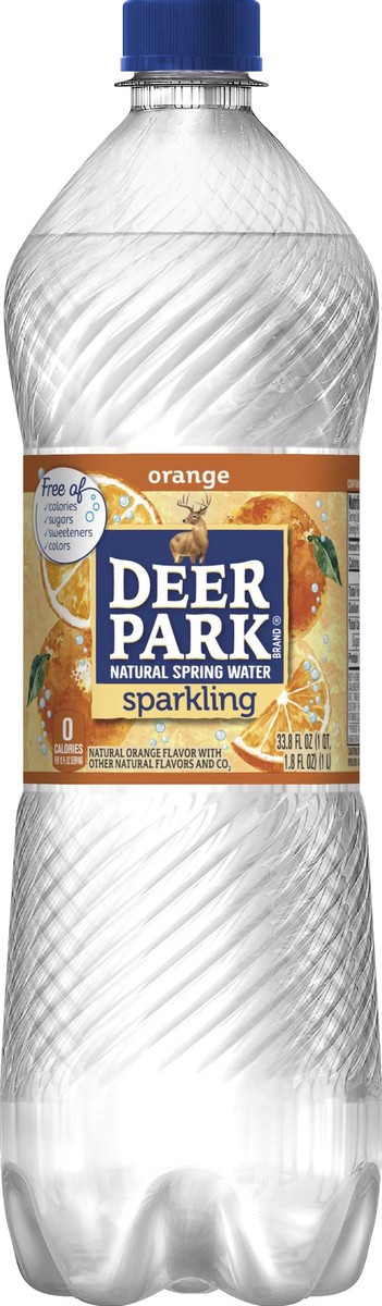 slide 6 of 6, Deer Park Sparkling Water, Orange, 33.8 oz. Bottle, 33.8 oz