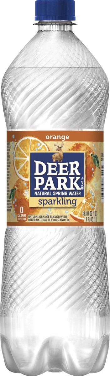 slide 2 of 6, Deer Park Sparkling Water, Orange, 33.8 oz. Bottle, 33.8 oz