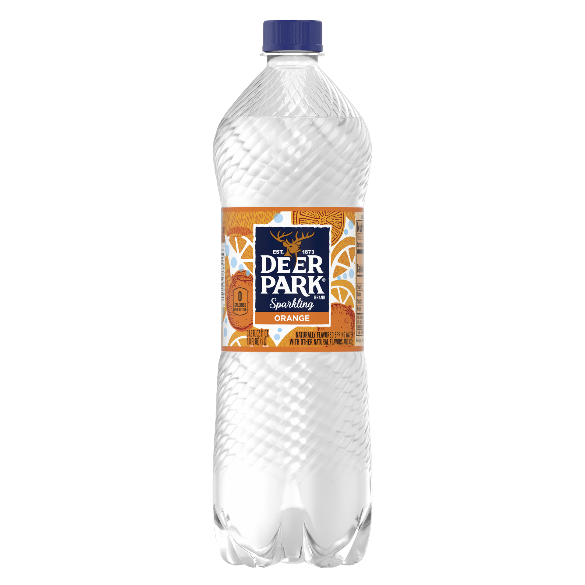 slide 1 of 6, Deer Park Sparkling Water, Orange, 33.8 oz. Bottle, 33.8 oz