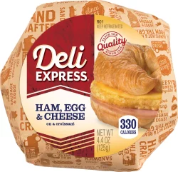 Deli Express Ham Egg & Cheese Croissant Sandwich