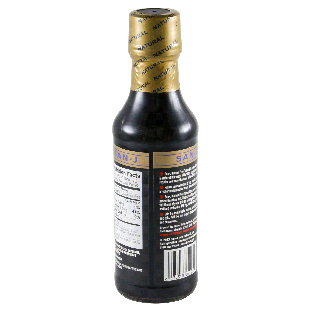 slide 3 of 4, San-J Low Sodium Gluten Free Platinum Tamari Soy Sauce, 20 oz