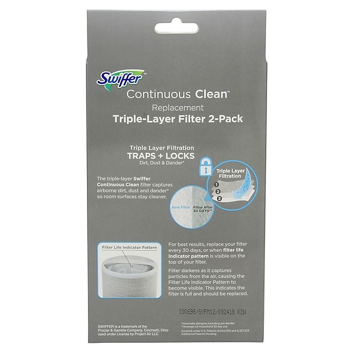 slide 2 of 3, Swiffer Continuous Clean Replacement Filters, 2 ct