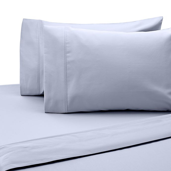 slide 1 of 1, SALT 300-Thread-Count Cotton Sateen California King Sheet Set - Light Blue, 1 ct