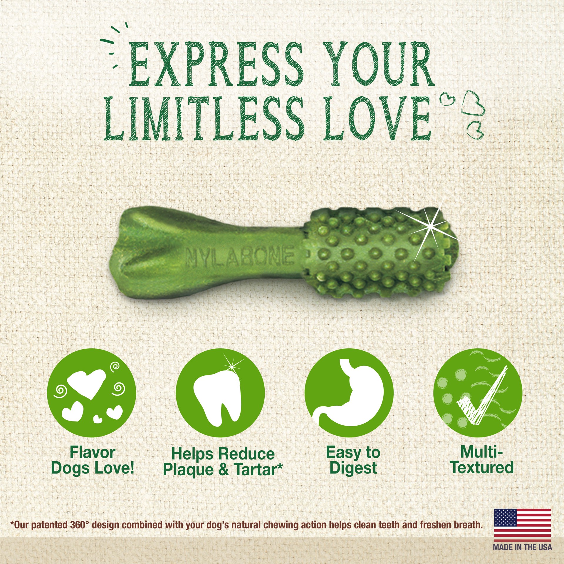 slide 2 of 10, Nylabone Nutri Dent Fresh Breath Flavored Dental Chews Mini - 5 lbs. to 10 lbs.(32 Count), 5.6 oz