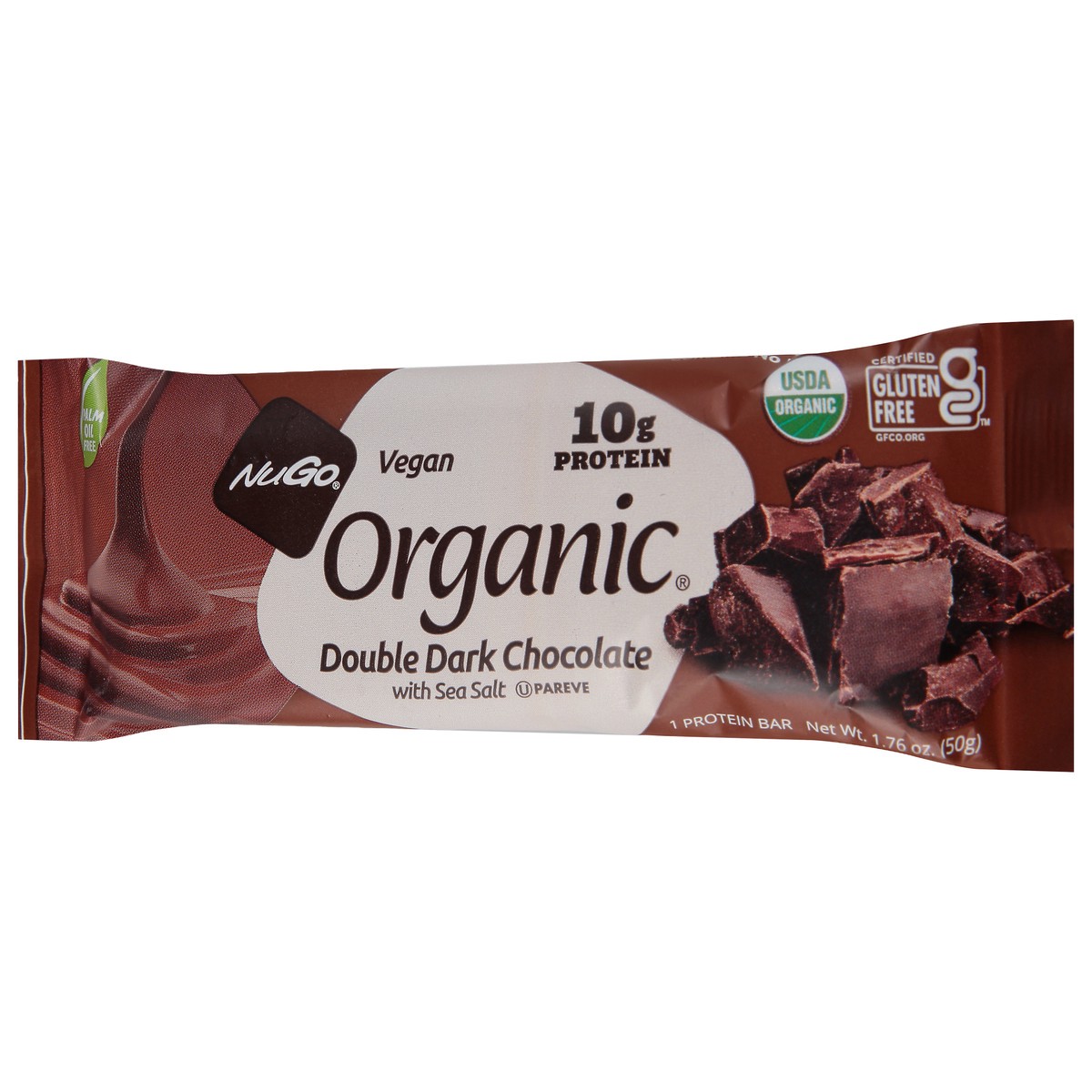 slide 3 of 9, Nugo Nutrition Bar Bar Double Dark Chocolate Org, 1.76 oz