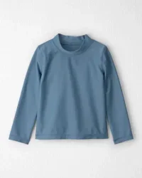 Littleplanet Toddler Recycled Long-Sleeve Rashguard Top Iguana Teal 3T