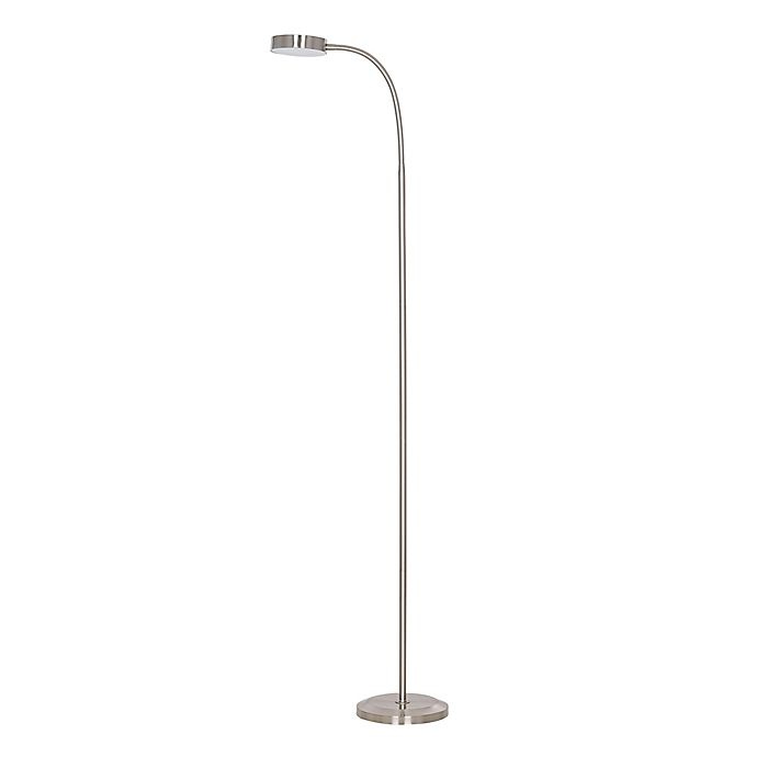 slide 1 of 6, Salt Floor Lamp - Brushed Silver, 1 ct